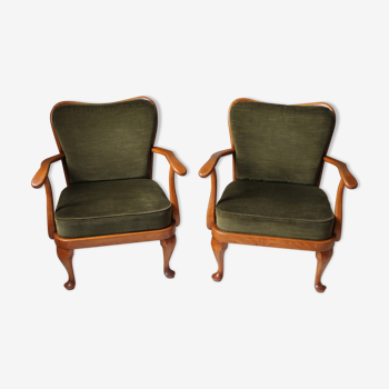 Pair English Chair nineteenth Chippendale style