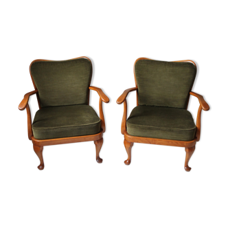 Pair English Chair nineteenth Chippendale style