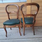 Pair of antique scroll chairs
