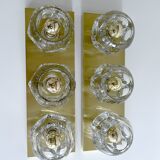Pair of large vintage architectural wall lights
