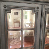 Black display bookcase