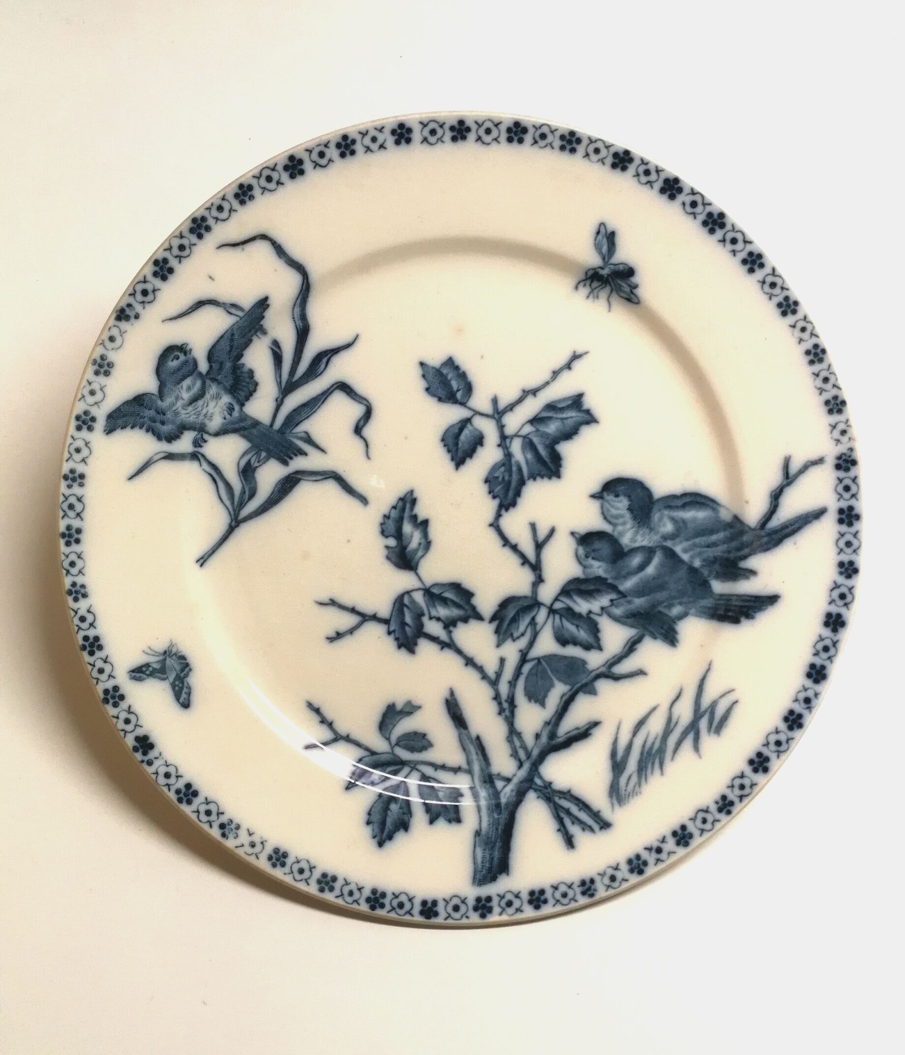 Plates Earth of iron, model "singers" Boch Keramis, 19th brothers