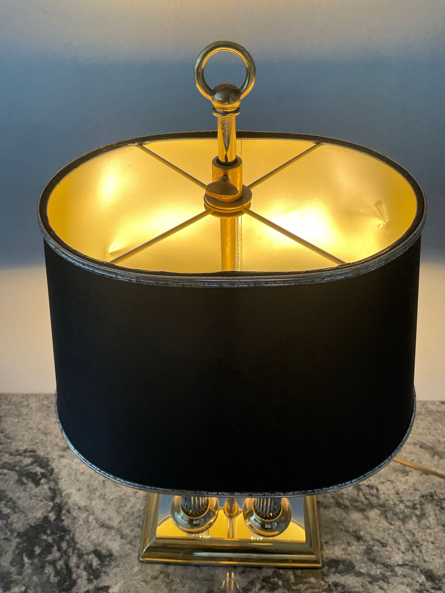 Hollywood Regency bouillotte lamp from the 1970s.