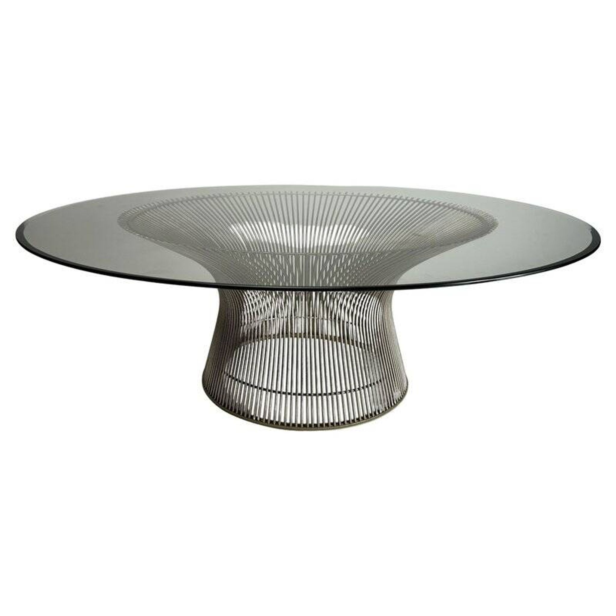 Coffee Table in Steel and Glass from Warren Platner, 1962
