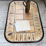 Capron “herbarium” oval coffee table