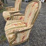 LOUIS XV style armchairs (pair)