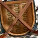 Chaises en bois et skai noir vintage