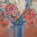 Painting painting bouquet of flowers