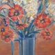 Tableau peinture bouquet de fleurs