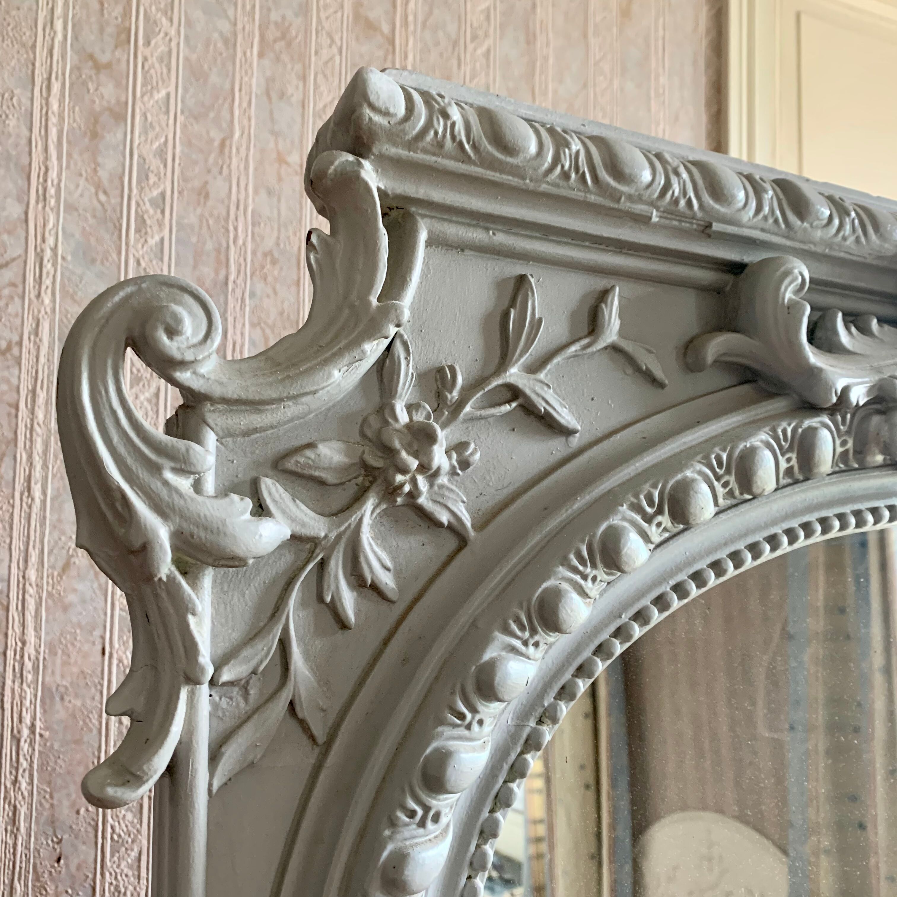 Mirror fireplace trumeau antique, 161x102 cm