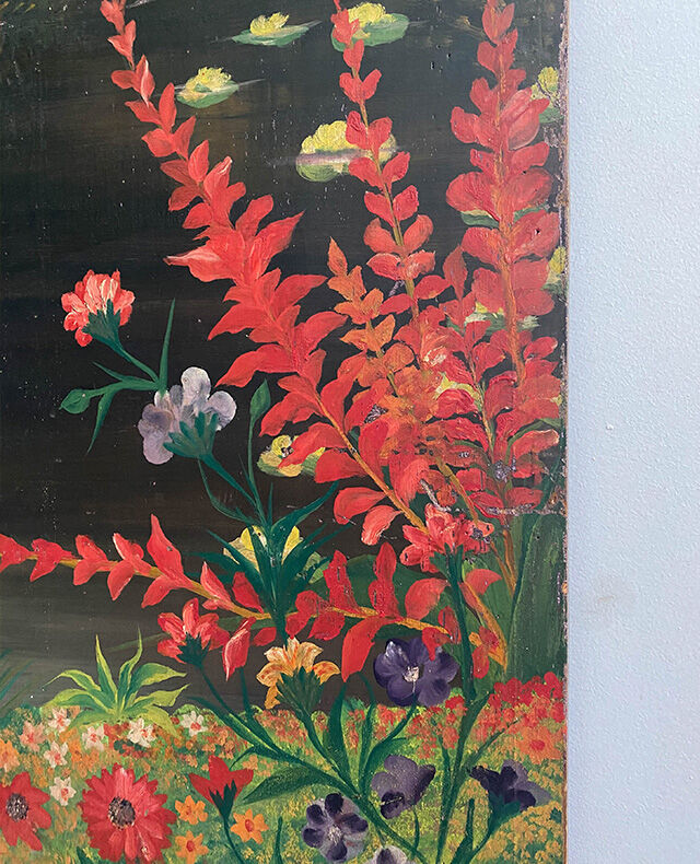 Oil painting on wood