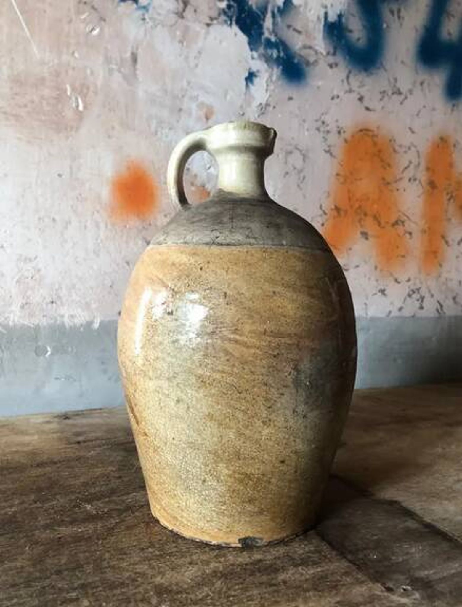 old pot with handle, old pot, jar with handle, interior decoration, jar