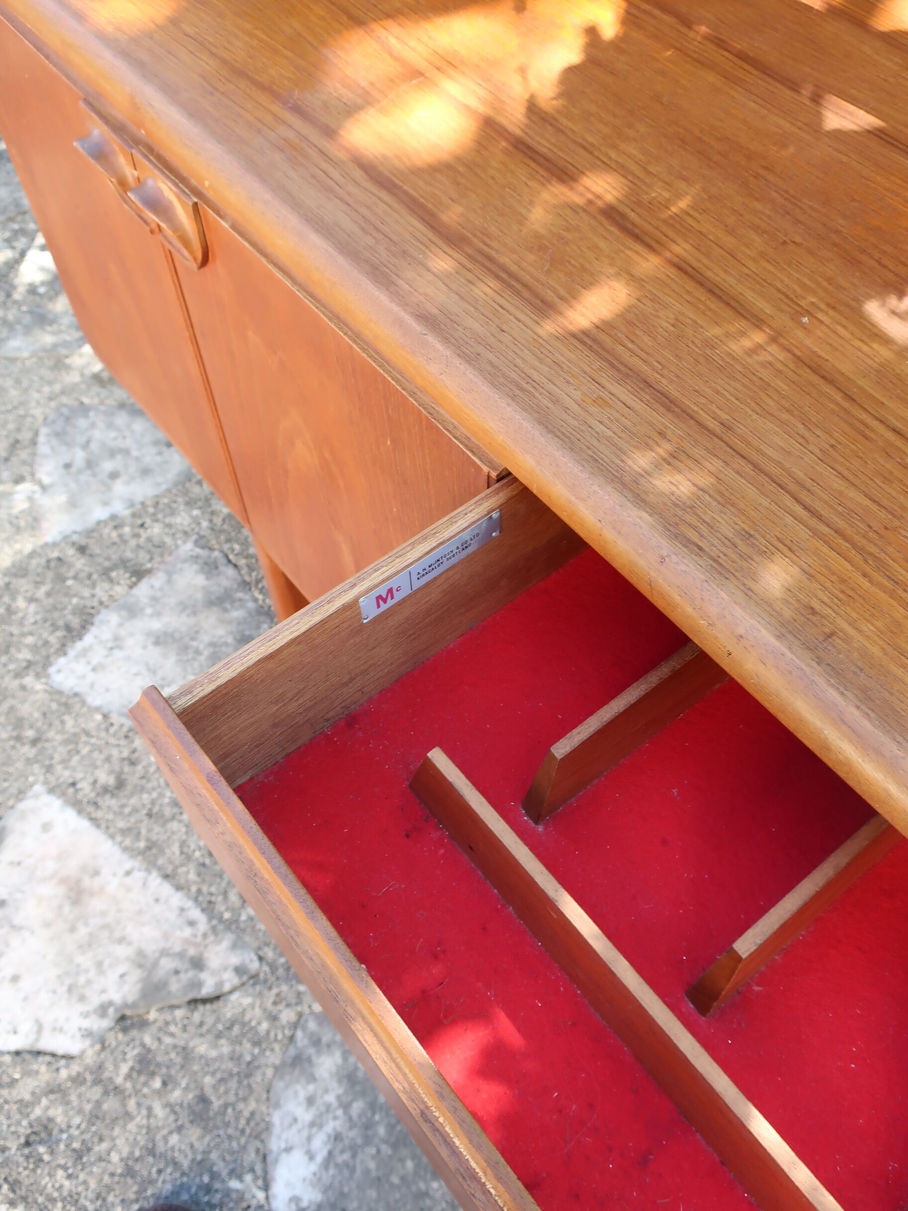 Mcintosh teak sideboard of the 60