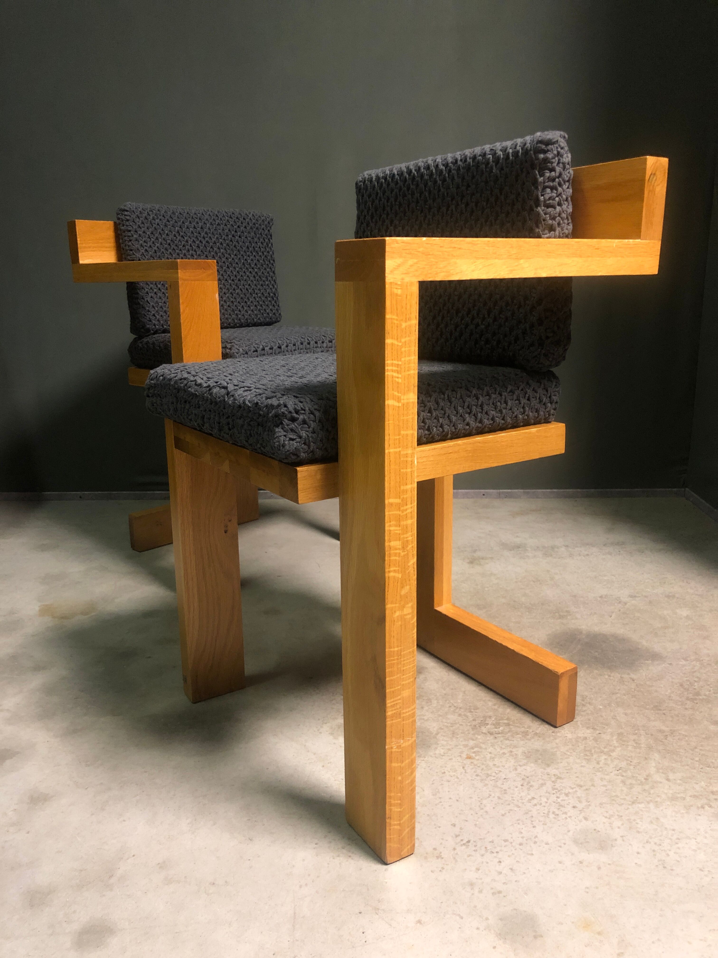 2 x Rietveld 'Steltman' chairs