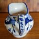 Milk jug Creamer faience décor Old Rouen