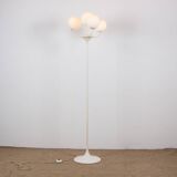 Large floor lamp, 4 branches finished with opalines, by Eva Renée Nele for Temde Leuchten 1960
