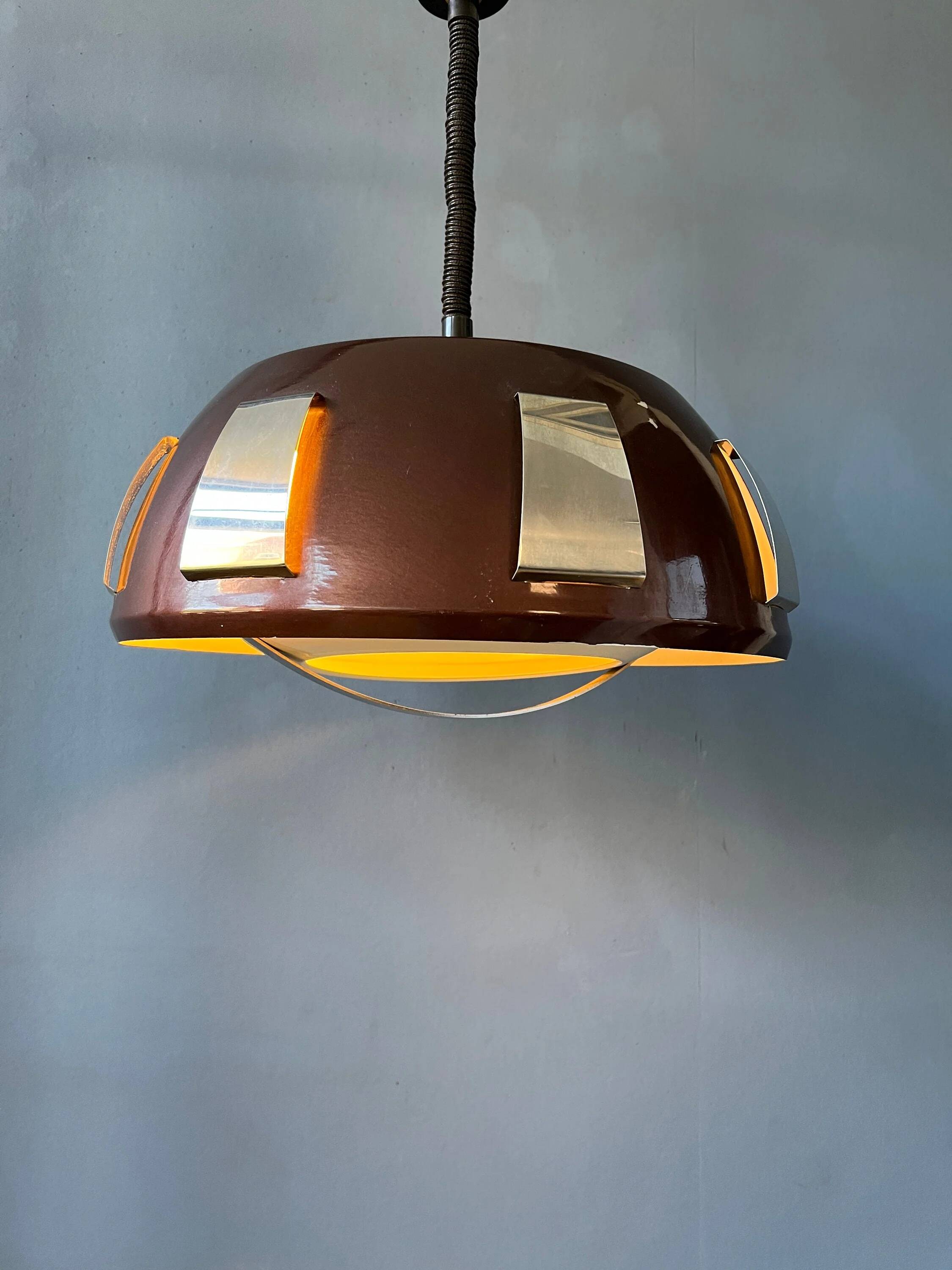 Vintage Lakro Amstelveen suspension - Space Age hanging lamp