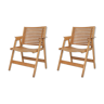 Set of 2 Niko Kralj folding chairs for Impakta Les, Slovenia 1956