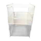 Vintage plexiglass side furniture