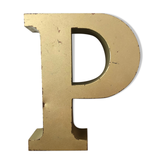 Ancient metal letter