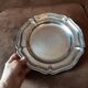 Lot de 2 plats ronds inox