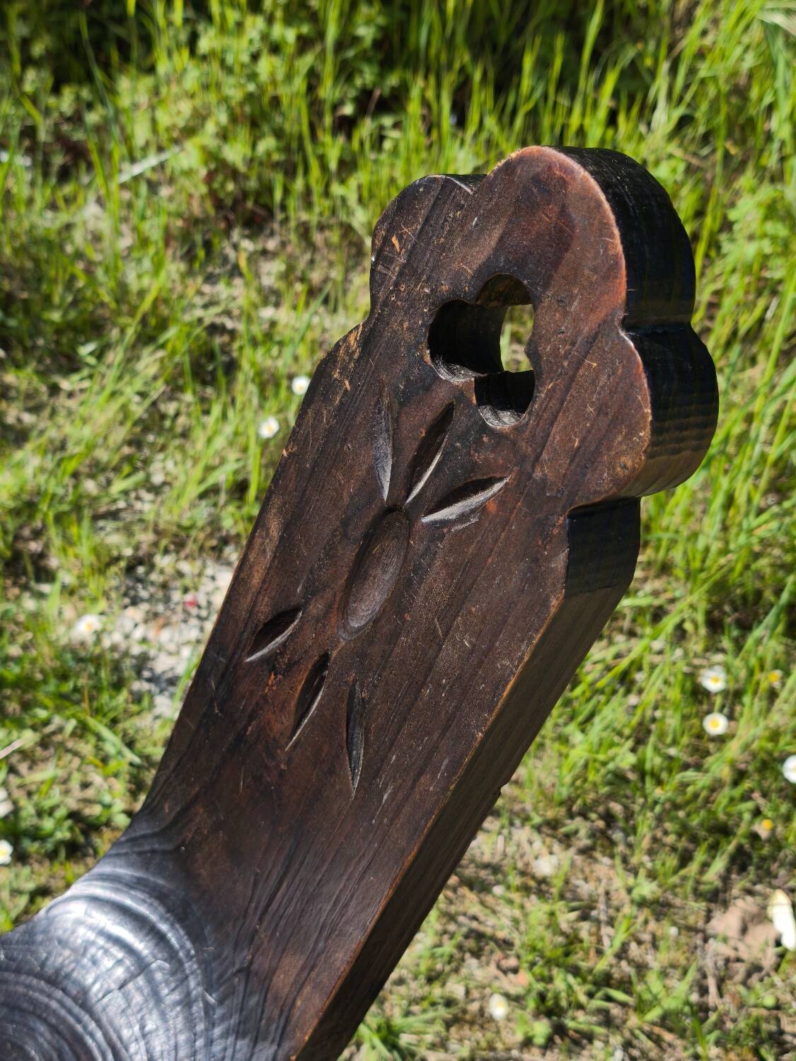 Brutalist tripod chair