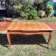 Cherry wood table in Louis XV style