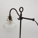 Old-style office lamp 1900 blind glass holophane