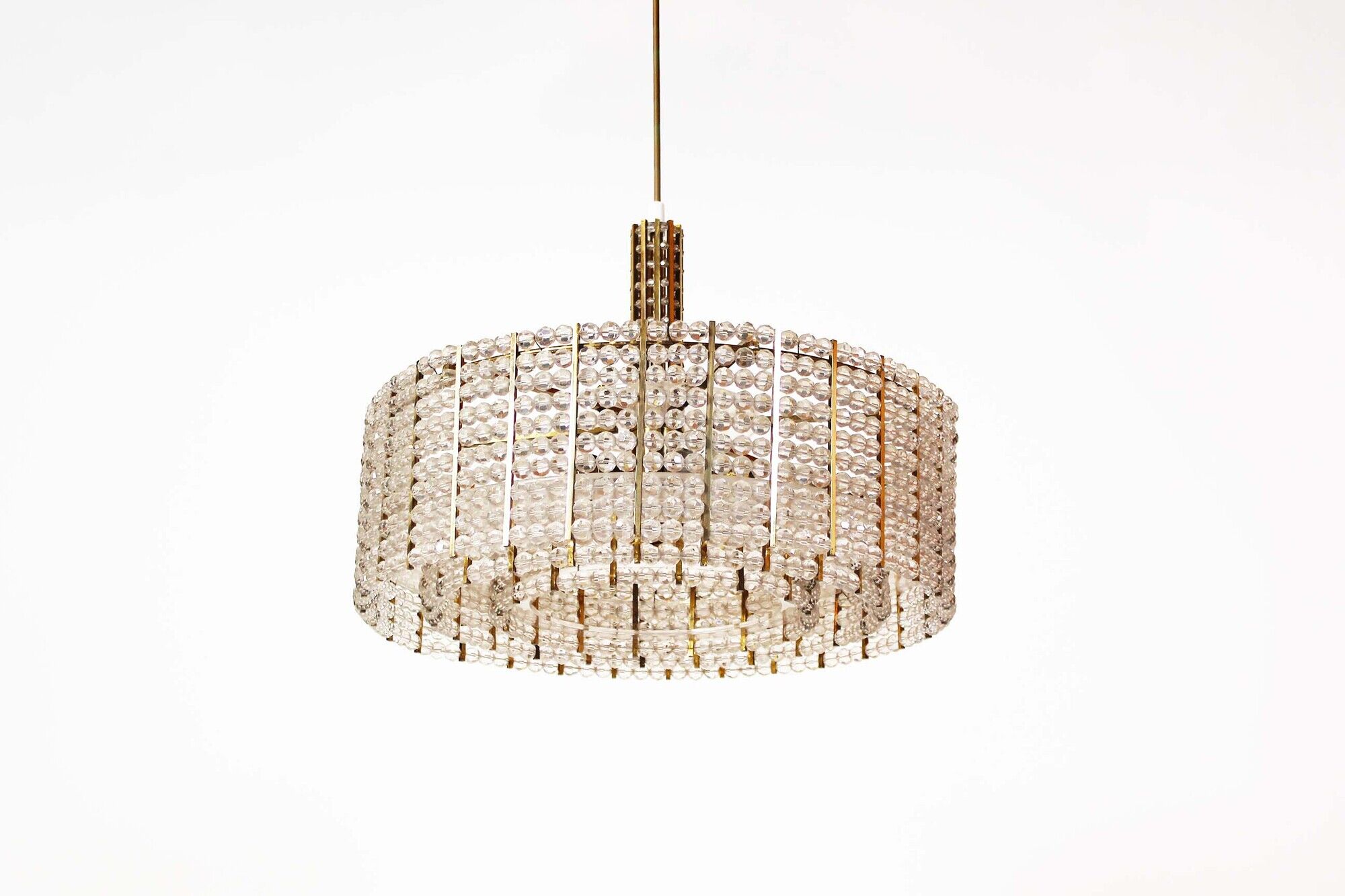 Vintage chandelier by Emil Stejnar for Rupert Nikoll Austria 1960's