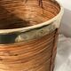 Bamboo and brass pot cover 1970