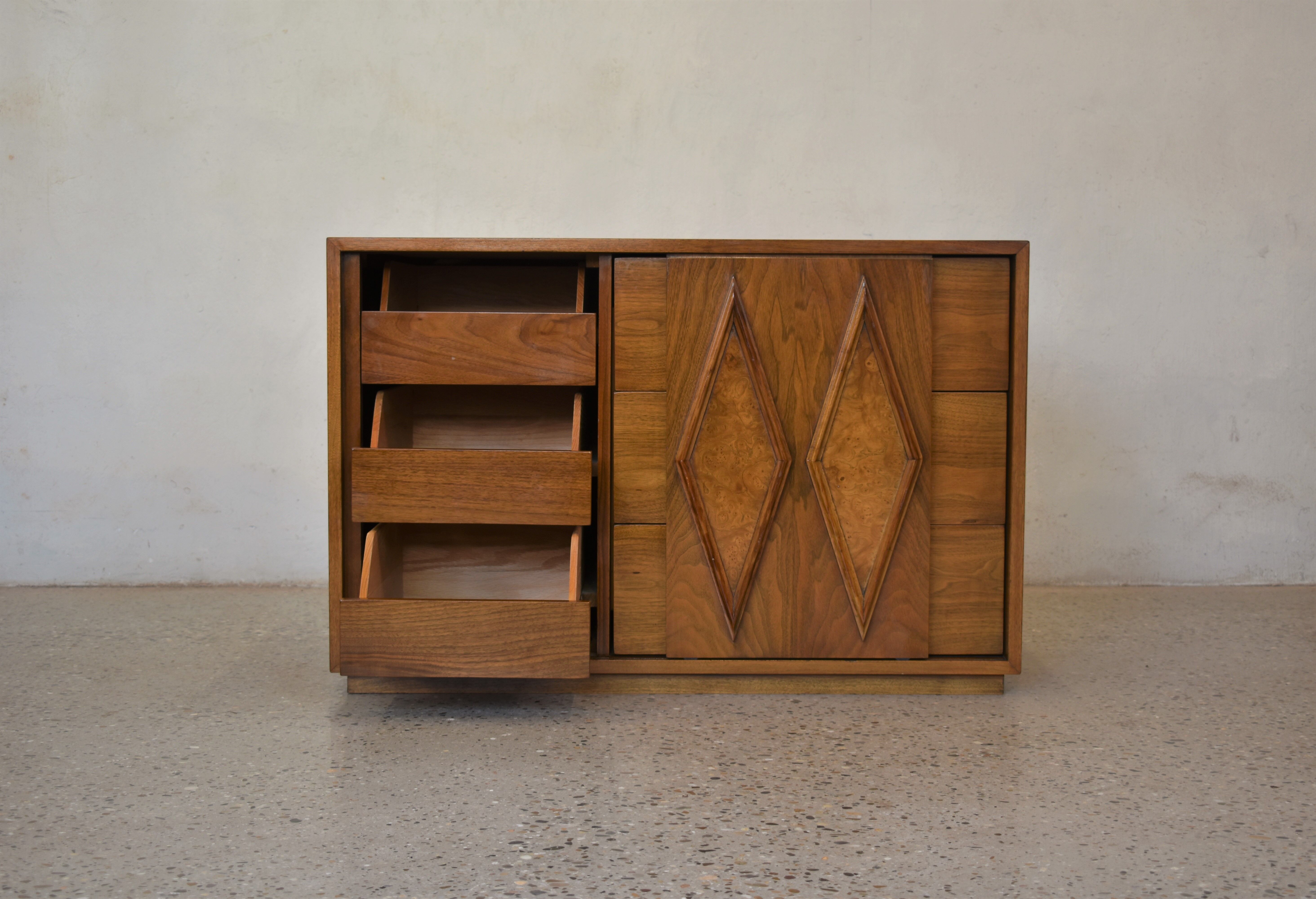 Art deco burl sideboard 1950