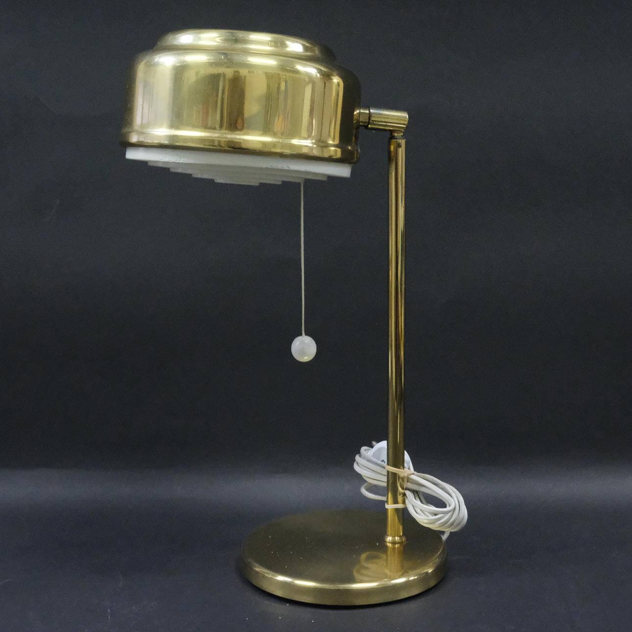 Borje Claes brass articulated lamp - Sweden 1970s