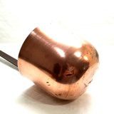 Louche en cuivre ou mesure a lait chaudron confiture déco