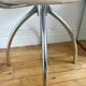 Vintage chrome metal swivel chair