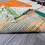 Handmade pure wool rug, size 100 x 200 cm.