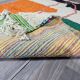 Handmade pure wool rug, size 100 x 200 cm.