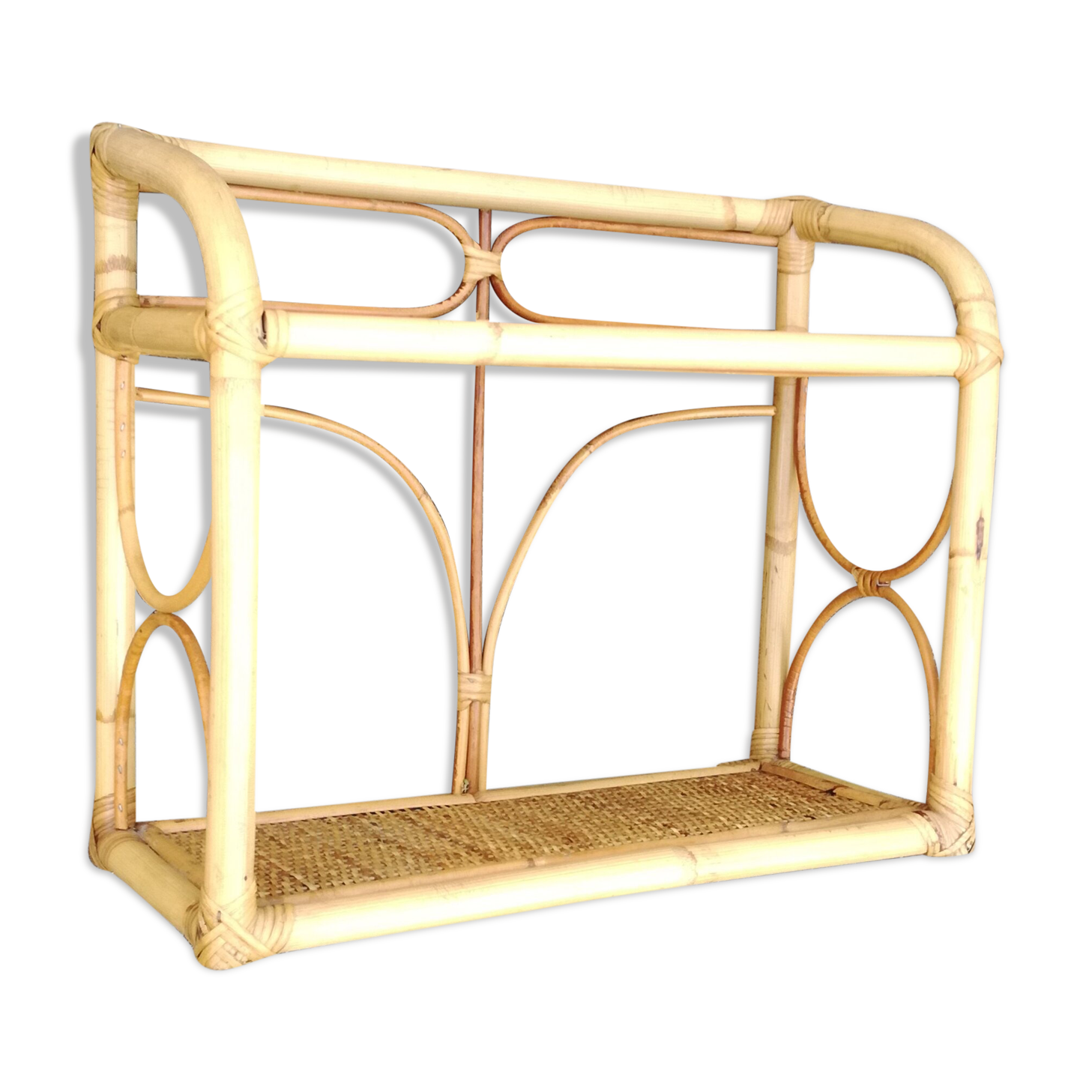 Rattan wall shelf L46