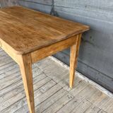Raw wood country table