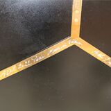 Contemporary Sculptural Concave Round Mirror in Blue, Made in France