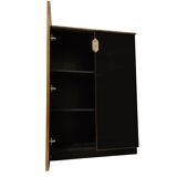 Black glass  bar, 1970s