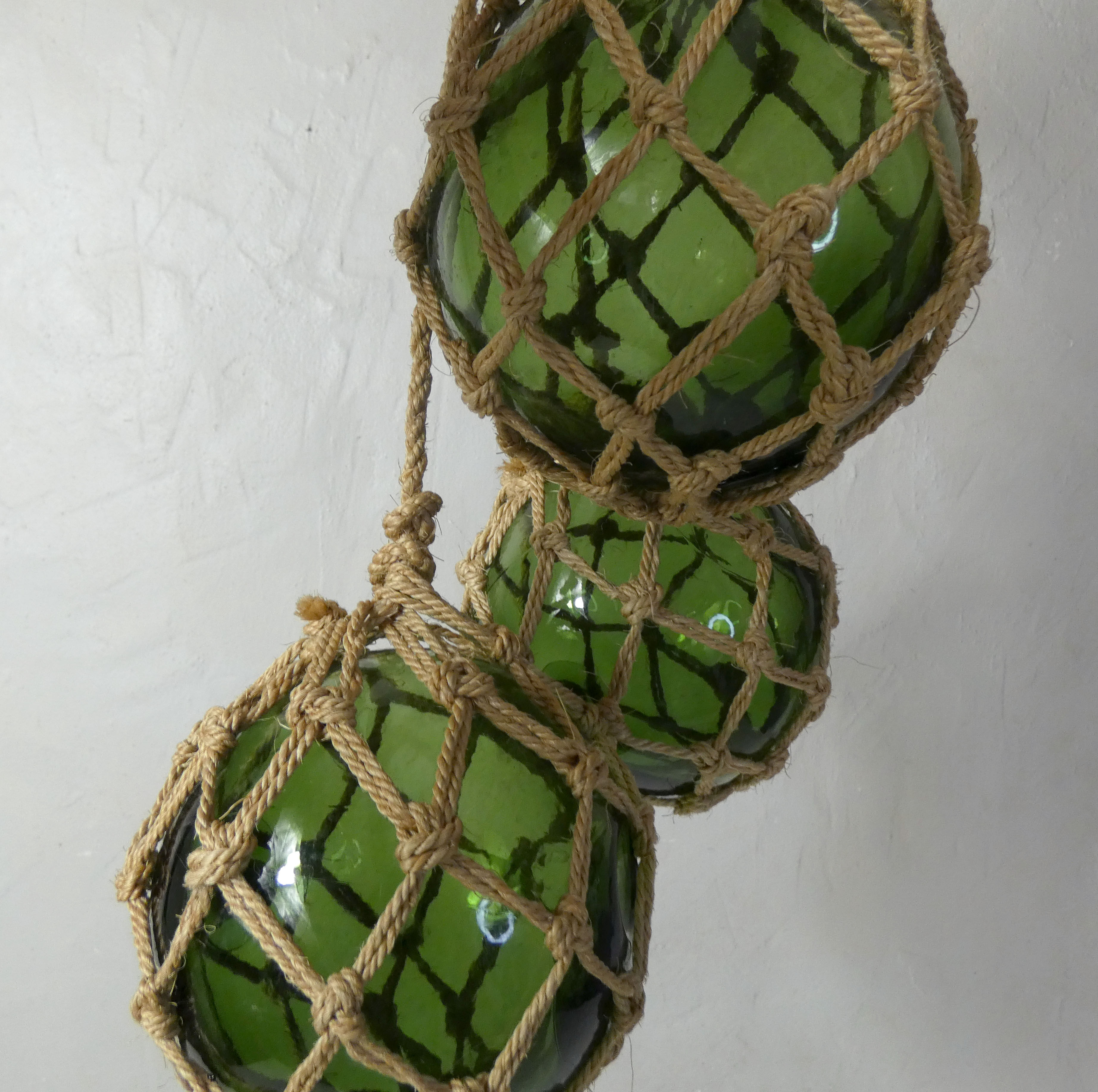 3 boules de verre flotteurs pour jardin aquatique vintage