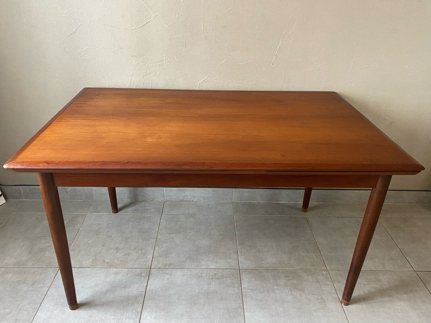 Vintage teak scandinavian signed table