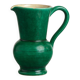 Green glazed ceramic carafe