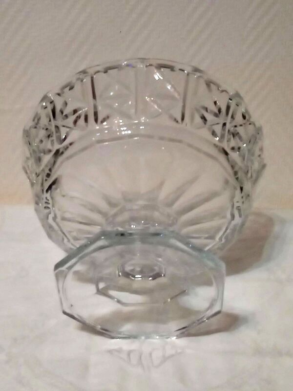 Fruit cup candy on crystal stand
