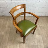 "minister's" office and its solid cherry tree armchair, 70s-80s