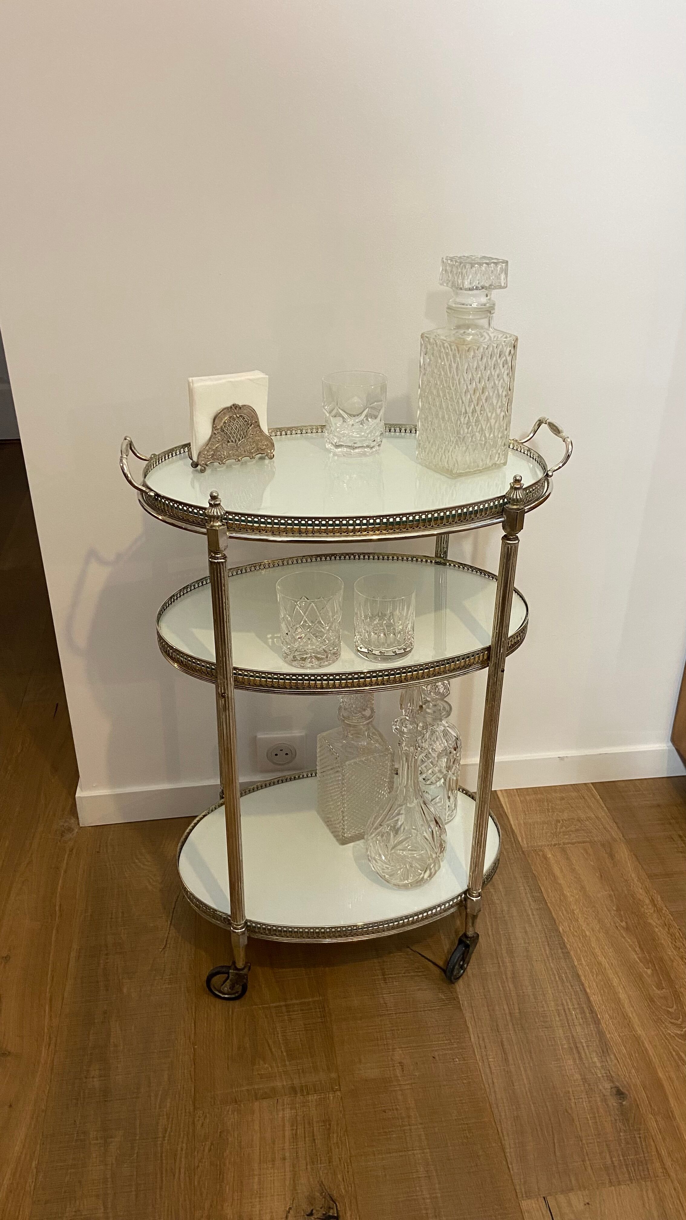 Oval roller serving table 1960/70