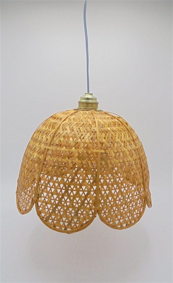 Vintage wicker lamp