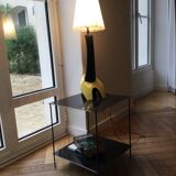 Table basse métal brut