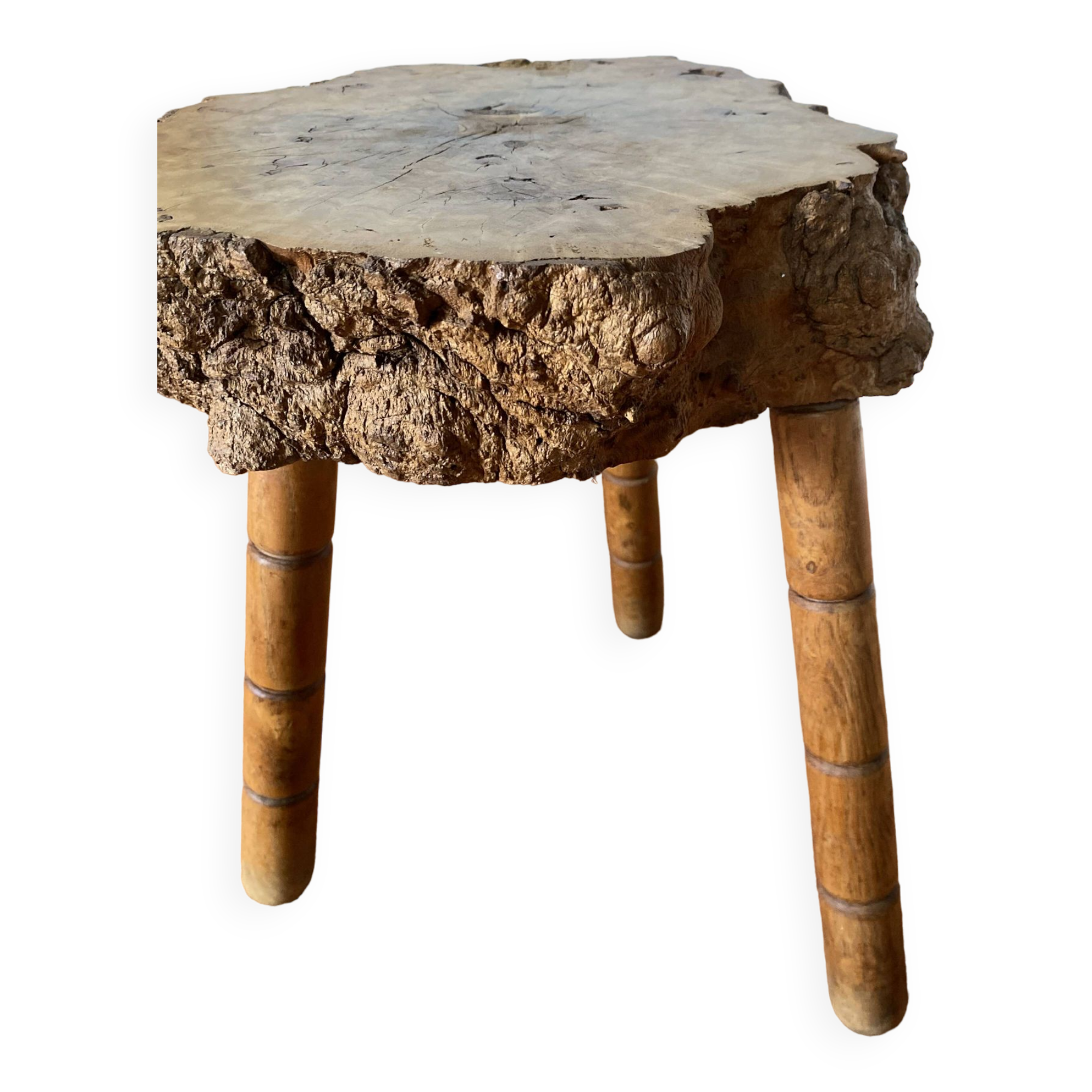 Brutalist tripod stool