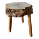 Brutalist tripod stool